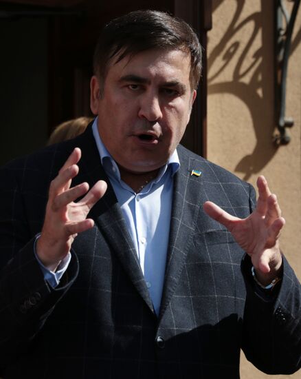 News conference with Mikheil Saakashvili in Lviv