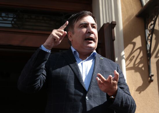 News conference with Mikheil Saakashvili in Lviv