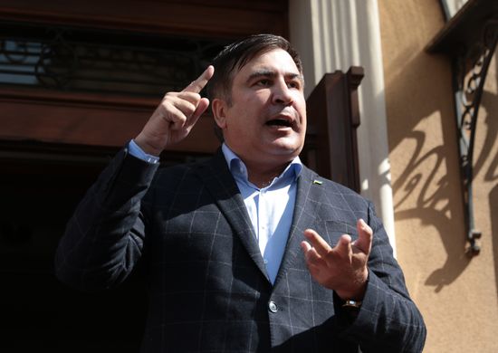 News conference with Mikheil Saakashvili in Lviv