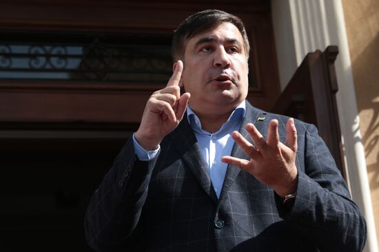 News conference with Mikheil Saakashvili in Lviv