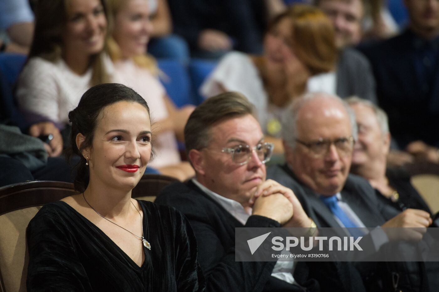 Meeting of the Moscow Muscial Theater company