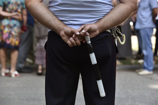 Crimean Supreme Court pronouncing sentence on case of riots outside Crimean parliament on February 26, 2014