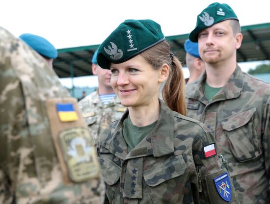 Opening ceremony of Rapid Trident-2017 military exercises in Lvov Region
