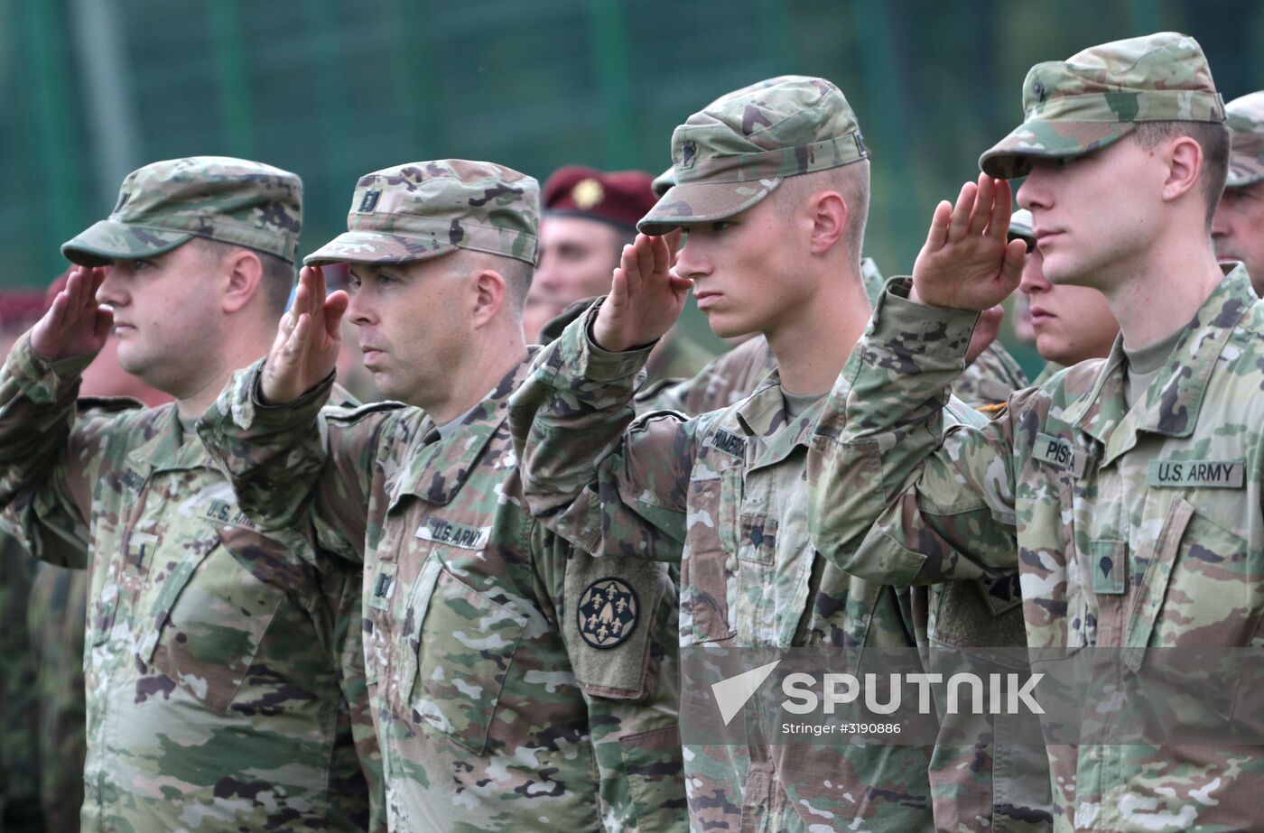 Opening ceremony of Rapid Trident-2017 military exercises in Lvov Region