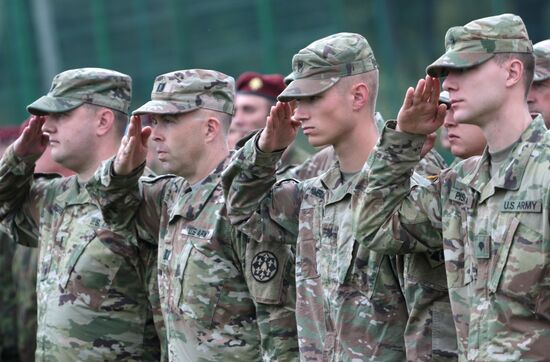 Opening ceremony of Rapid Trident-2017 military exercises in Lvov Region