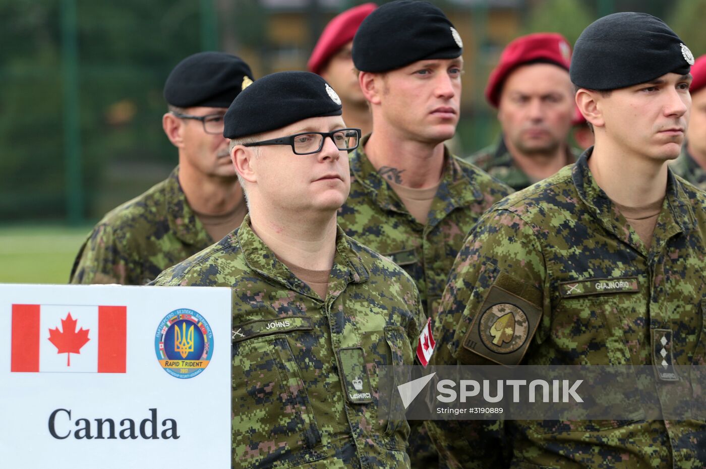 Opening ceremony of Rapid Trident-2017 military exercises in Lvov Region