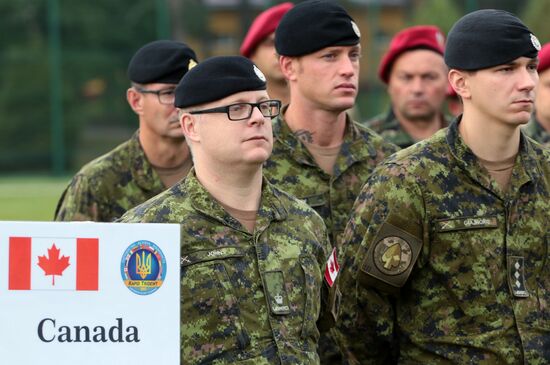 Opening ceremony of Rapid Trident-2017 military exercises in Lvov Region