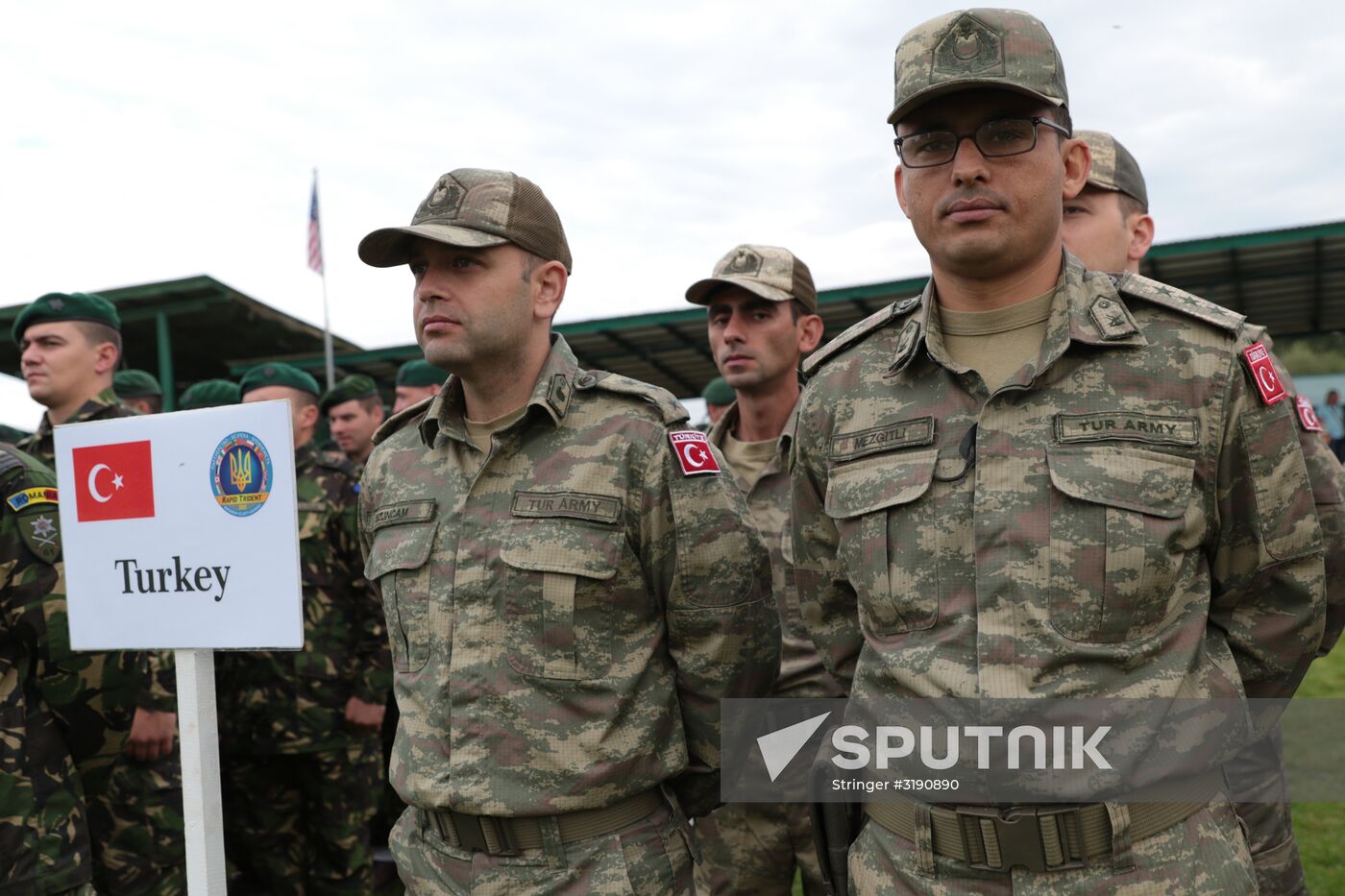 Opening ceremony of Rapid Trident-2017 military exercises in Lvov Region
