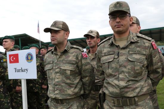 Opening ceremony of Rapid Trident-2017 military exercises in Lvov Region