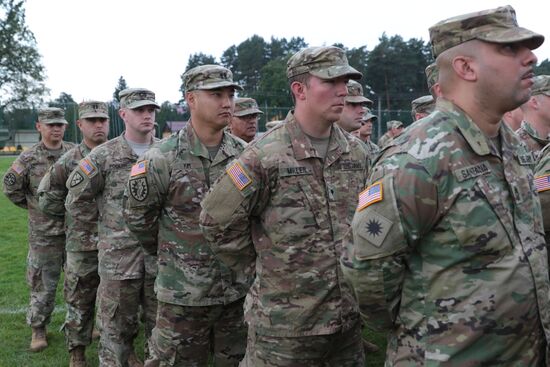 Opening ceremony of Rapid Trident-2017 military exercises in Lvov Region