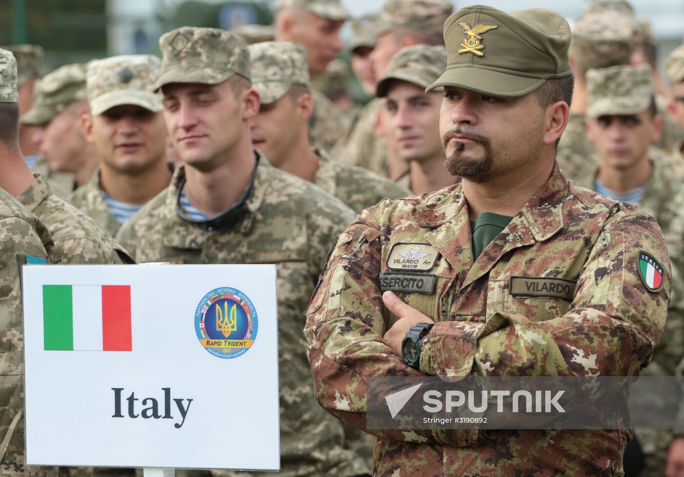 Opening ceremony of Rapid Trident-2017 military exercises in Lvov Region