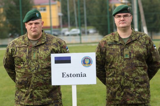 Opening ceremony of Rapid Trident-2017 military exercises in Lvov Region