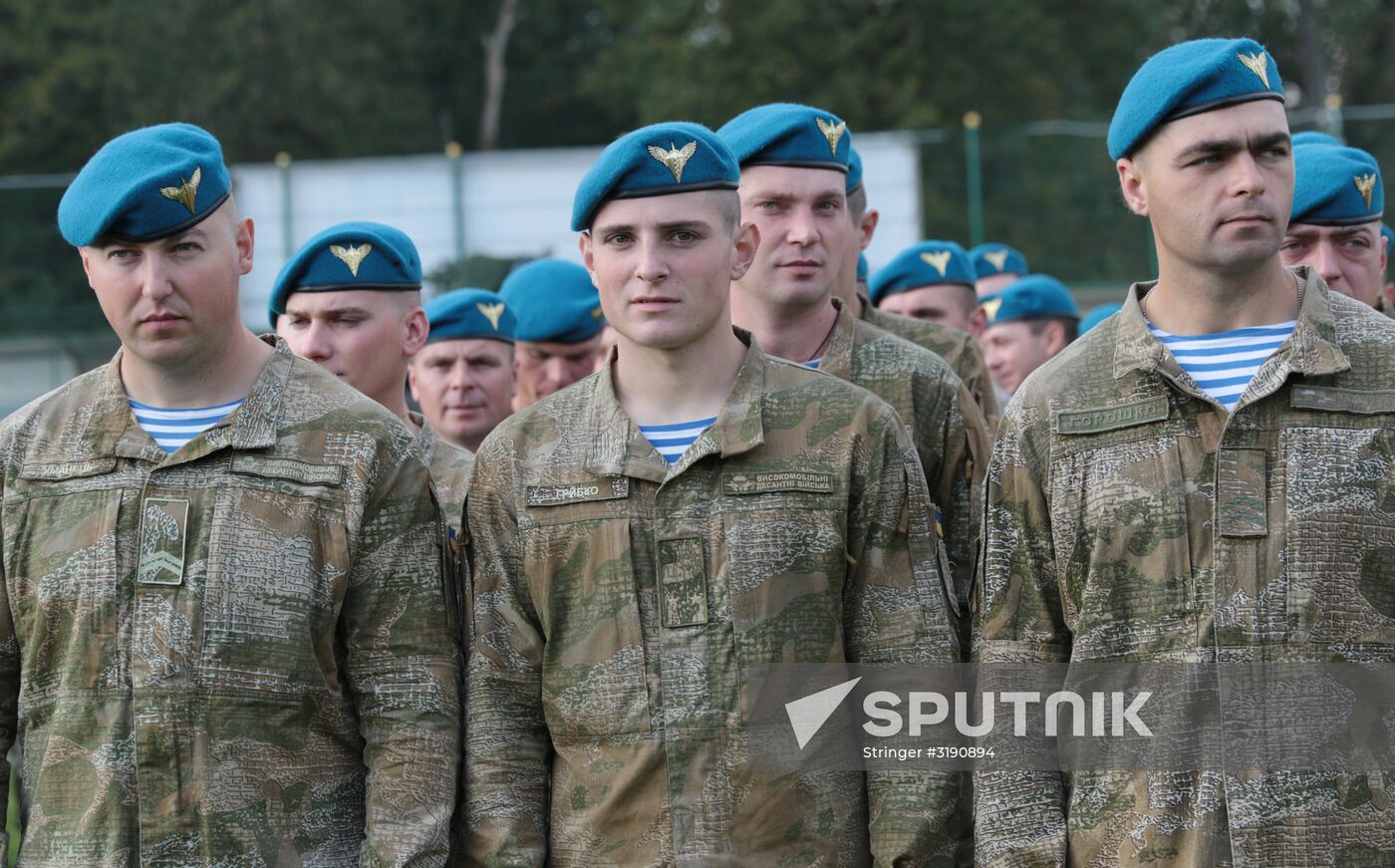 Opening ceremony of Rapid Trident-2017 military exercises in Lvov Region