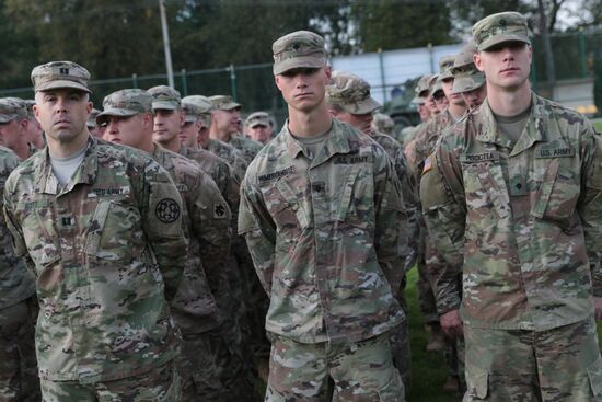 Opening ceremony of Rapid Trident-2017 military exercises in Lvov Region