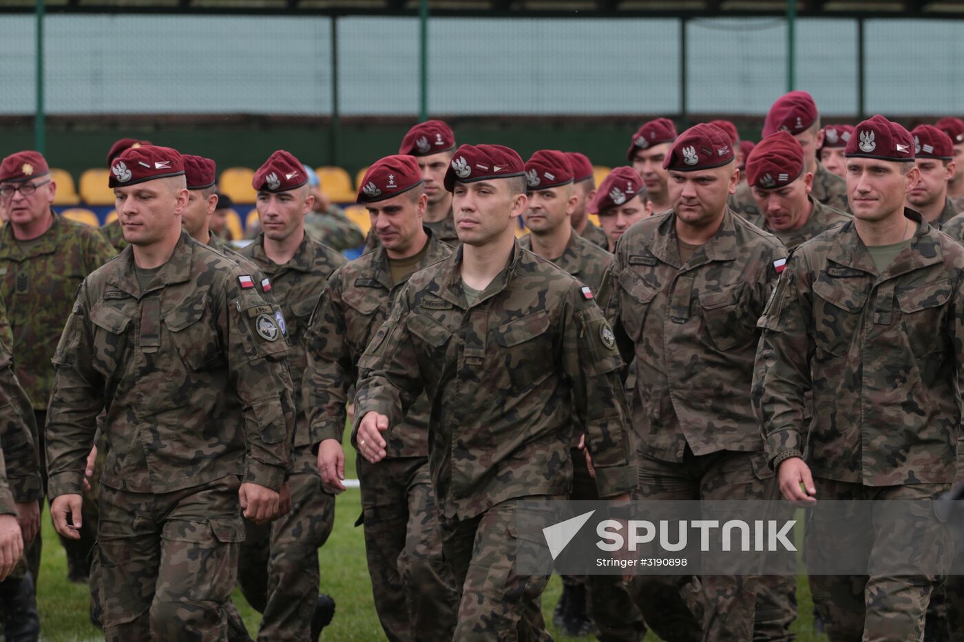 Opening ceremony of Rapid Trident-2017 military exercises in Lvov Region