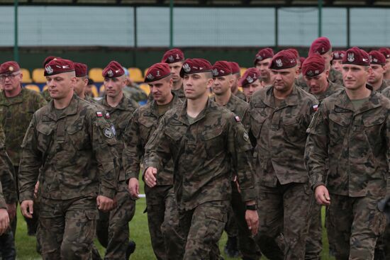 Opening ceremony of Rapid Trident-2017 military exercises in Lvov Region