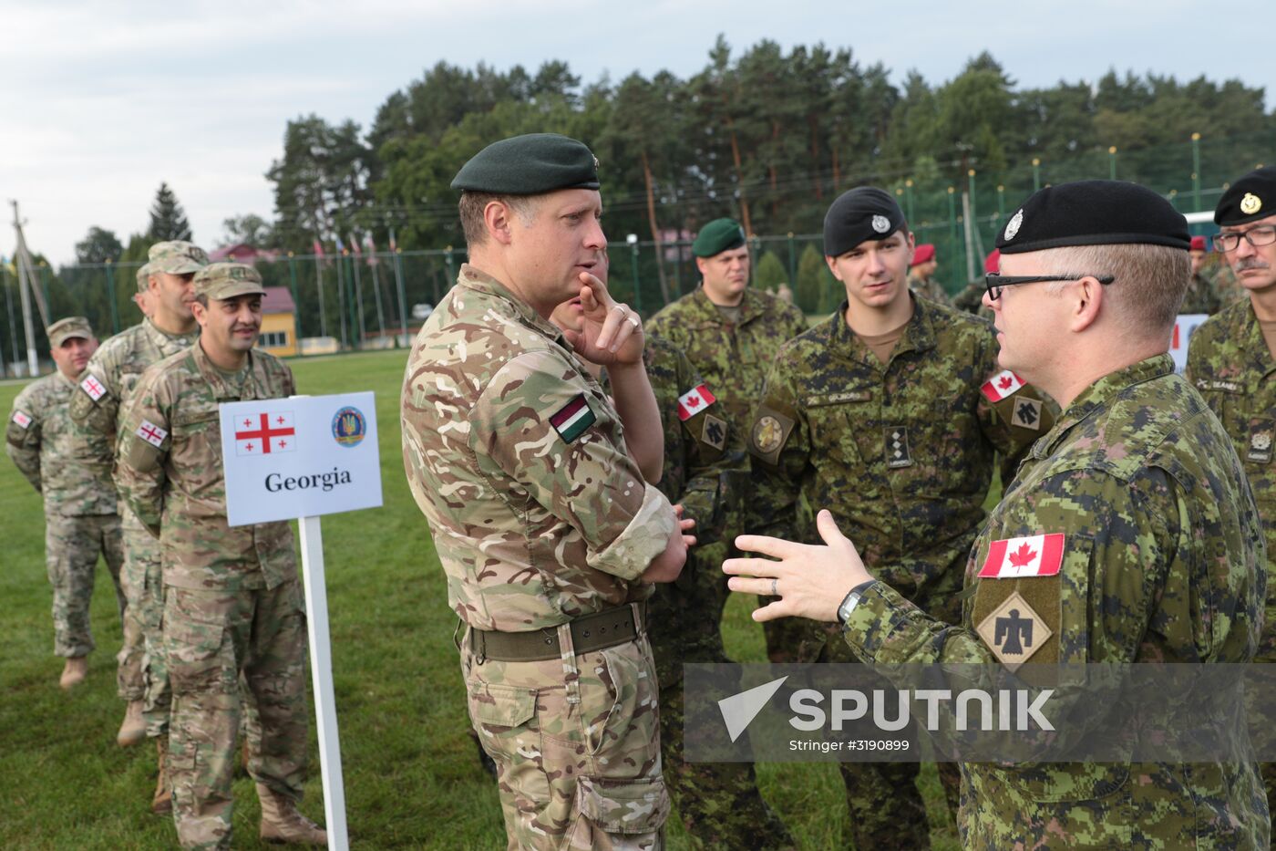 Opening ceremony of Rapid Trident-2017 military exercises in Lvov Region