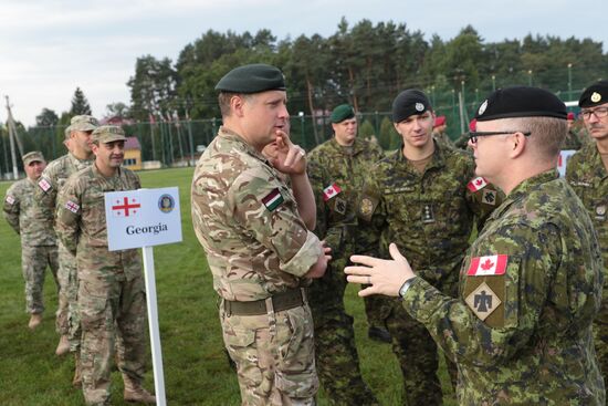 Opening ceremony of Rapid Trident-2017 military exercises in Lvov Region