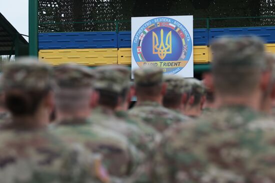 Opening ceremony of Rapid Trident-2017 military exercises in Lvov Region