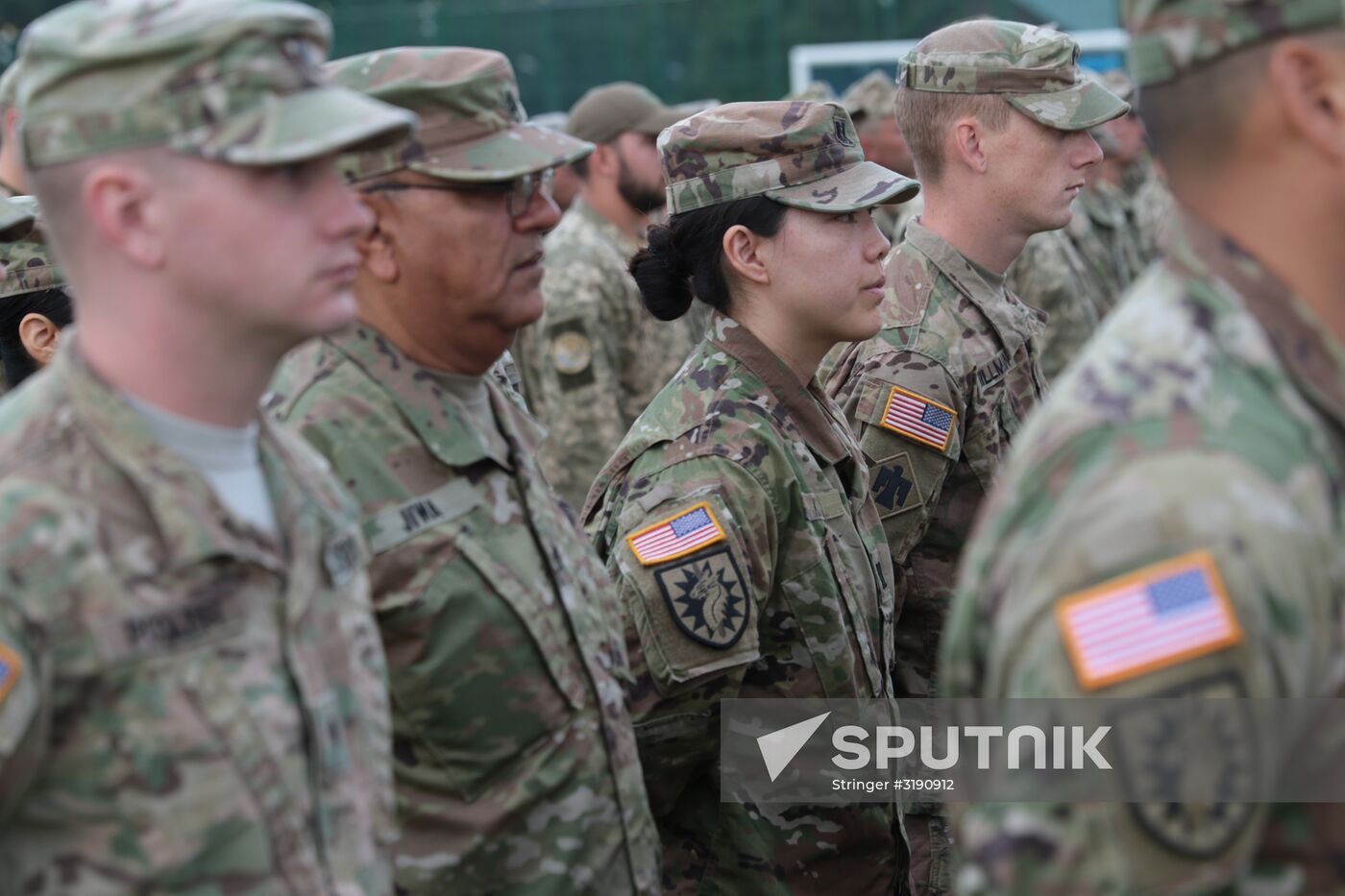 Opening ceremony of Rapid Trident-2017 military exercises in Lvov Region