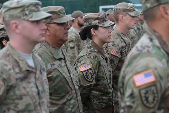 Opening ceremony of Rapid Trident-2017 military exercises in Lvov Region