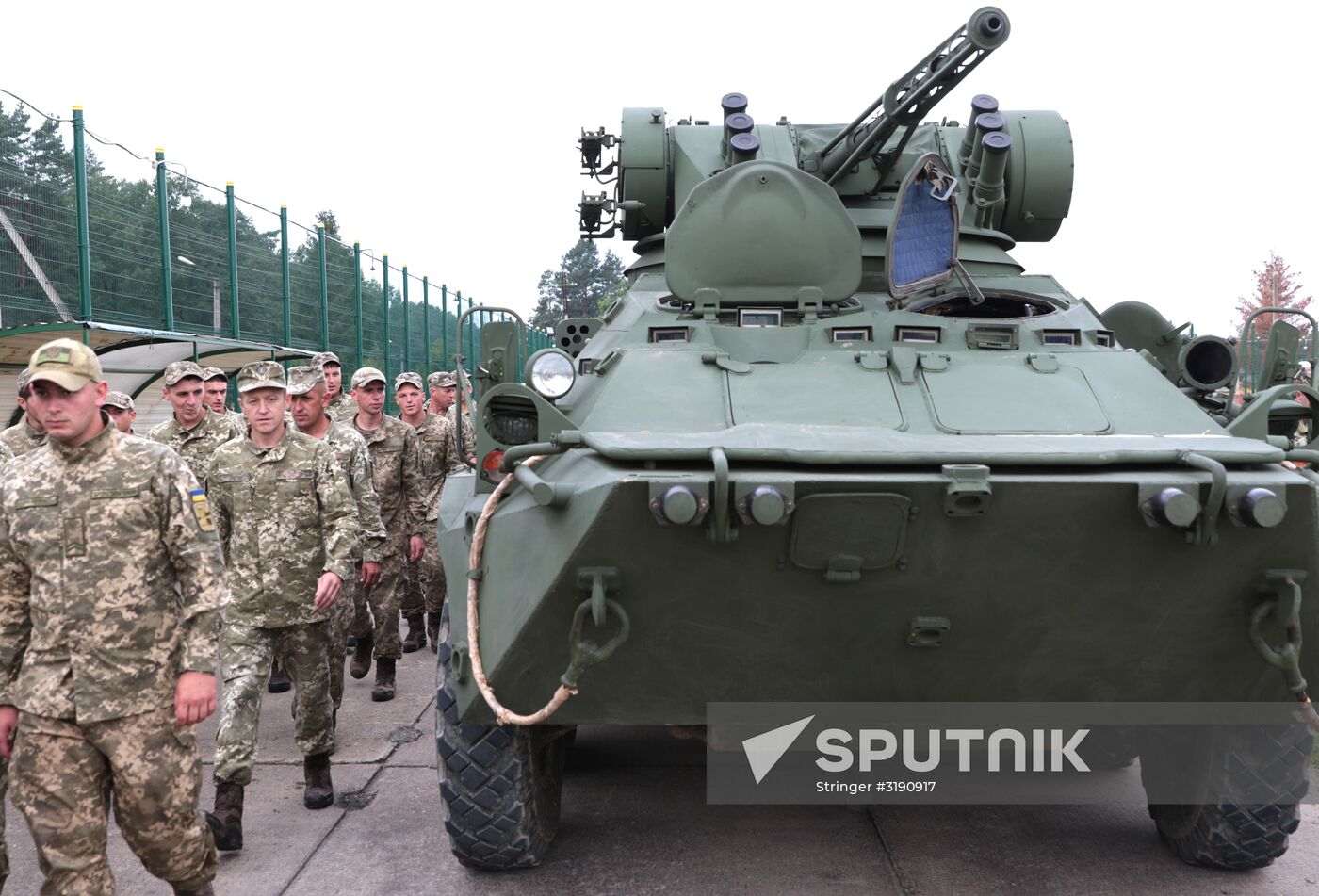 Opening ceremony of Rapid Trident-2017 military exercises in Lvov Region