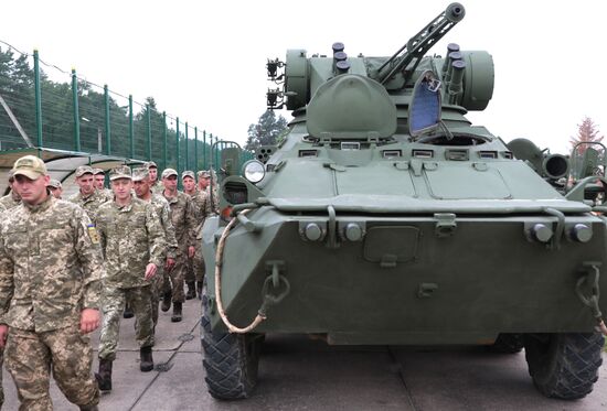 Opening ceremony of Rapid Trident-2017 military exercises in Lvov Region