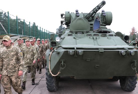 Opening ceremony of Rapid Trident-2017 military exercises in Lvov Region