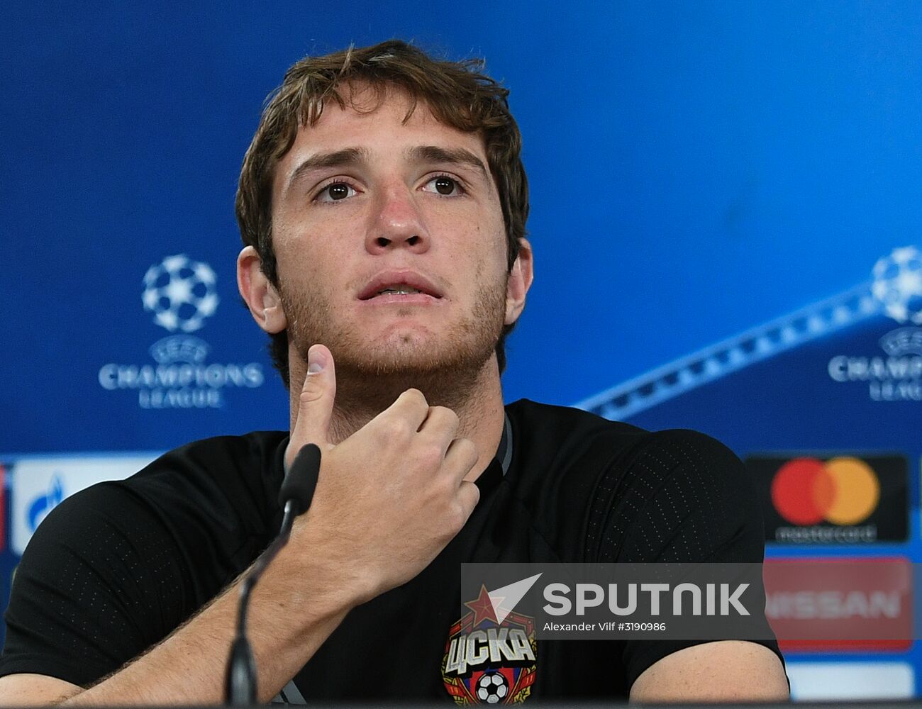 Football. Champions League. CSKA's training session