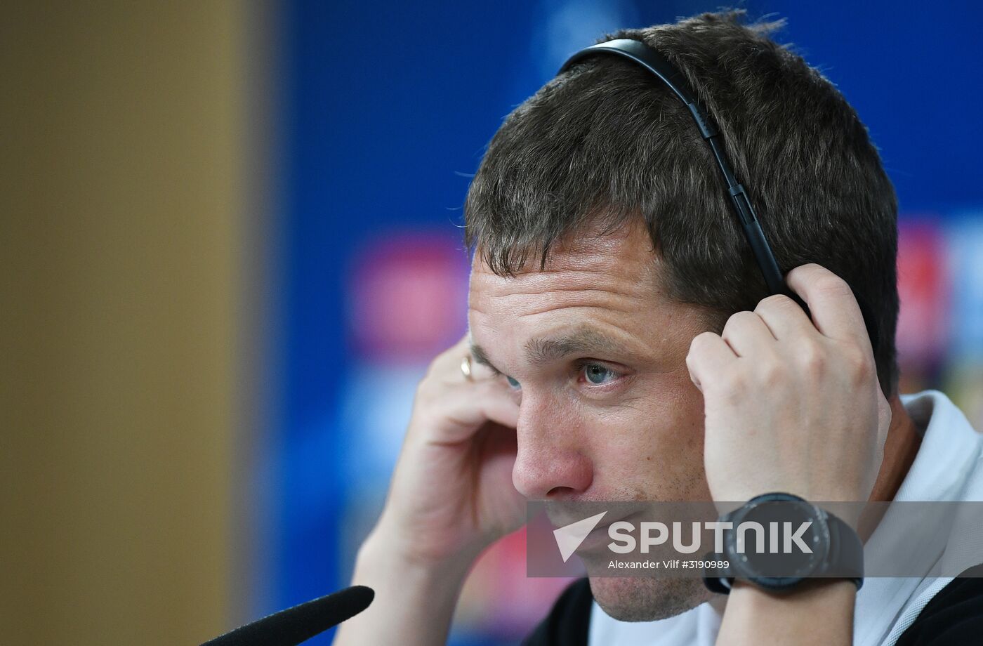 Football. Champions League. CSKA's training session