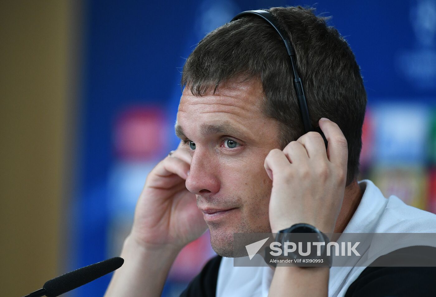 Football. Champions League. CSKA's training session