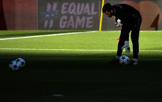 Football. Champions League. CSKA's training session