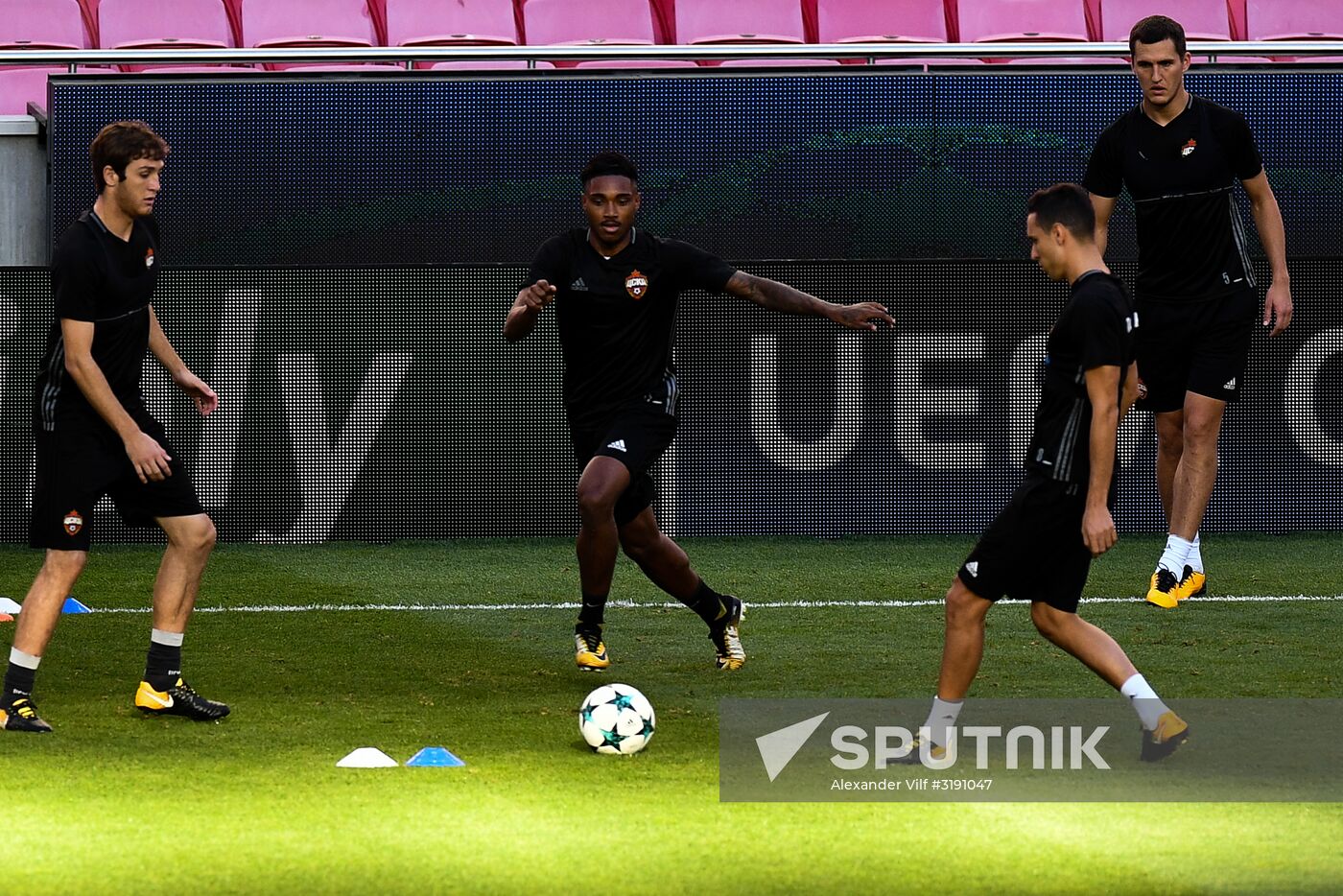 Football. Champions League. CSKA's training session