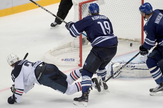 Hockey. KHL. Dynamo (Moscow) vs Metallurg (Magnitogorsk)