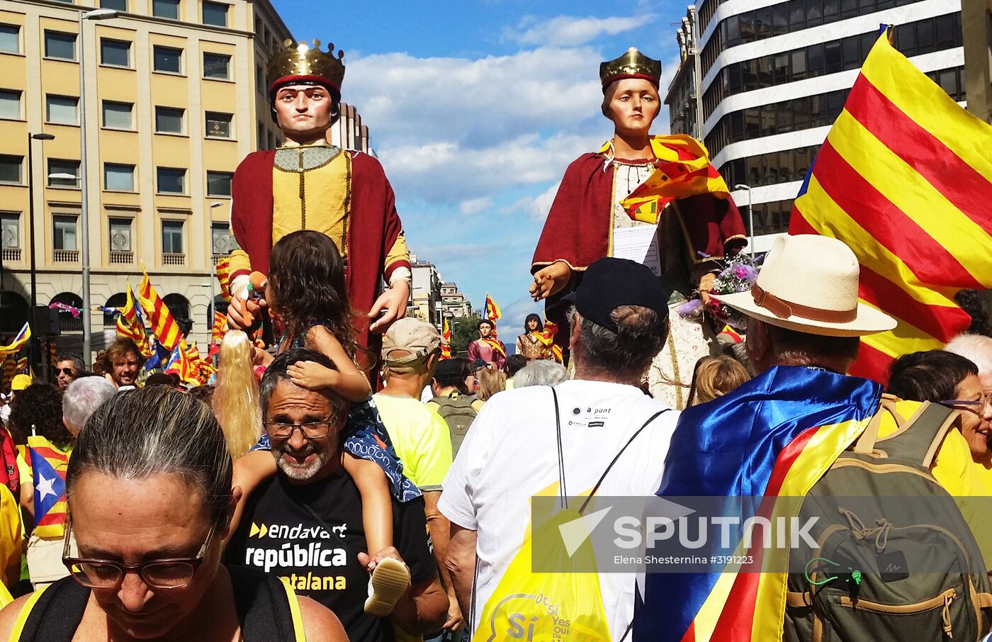 Rally in support of referendum for independence in Barcelona