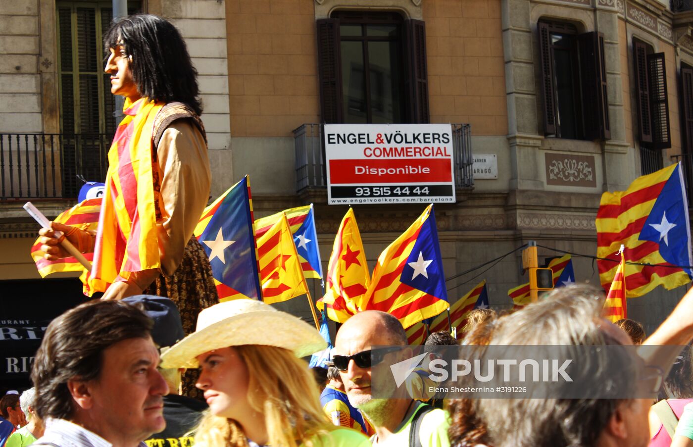 Rally in support of referendum for independence in Barcelona