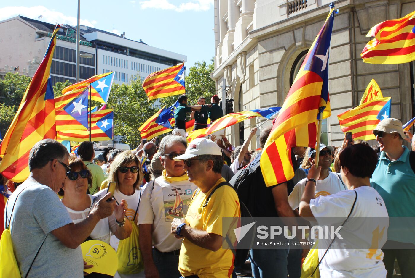 Rally in support of referendum for independence in Barcelona