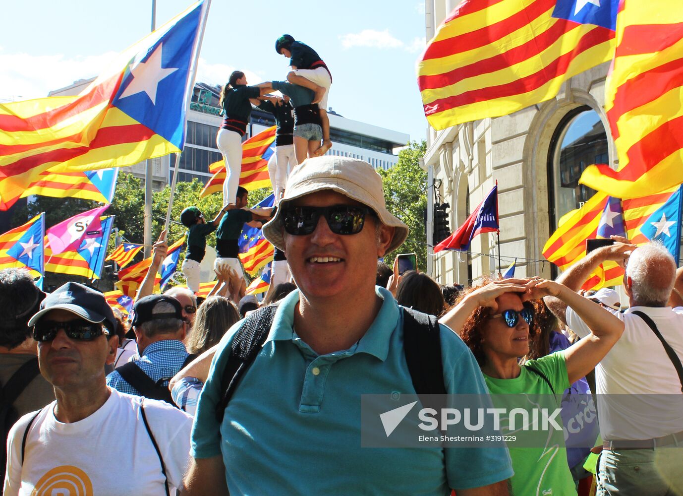 Rally in support of referendum for independence in Barcelona