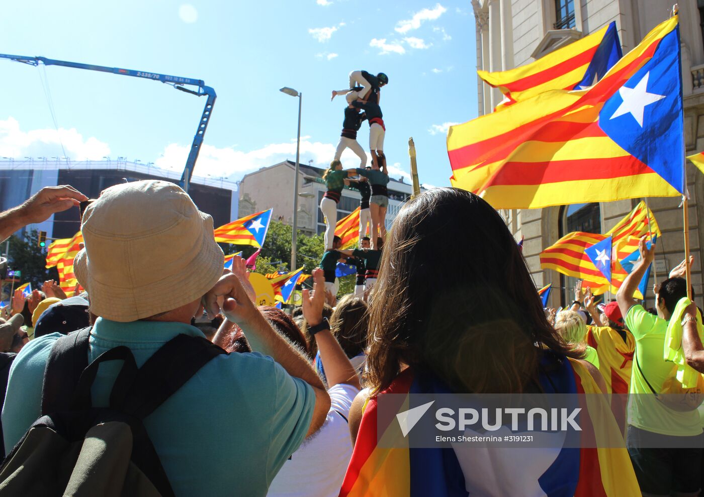 Rally in support of referendum for independence in Barcelona