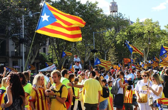 People of Barcelona support referendum