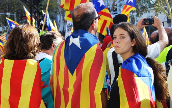 People of Barcelona support referendum