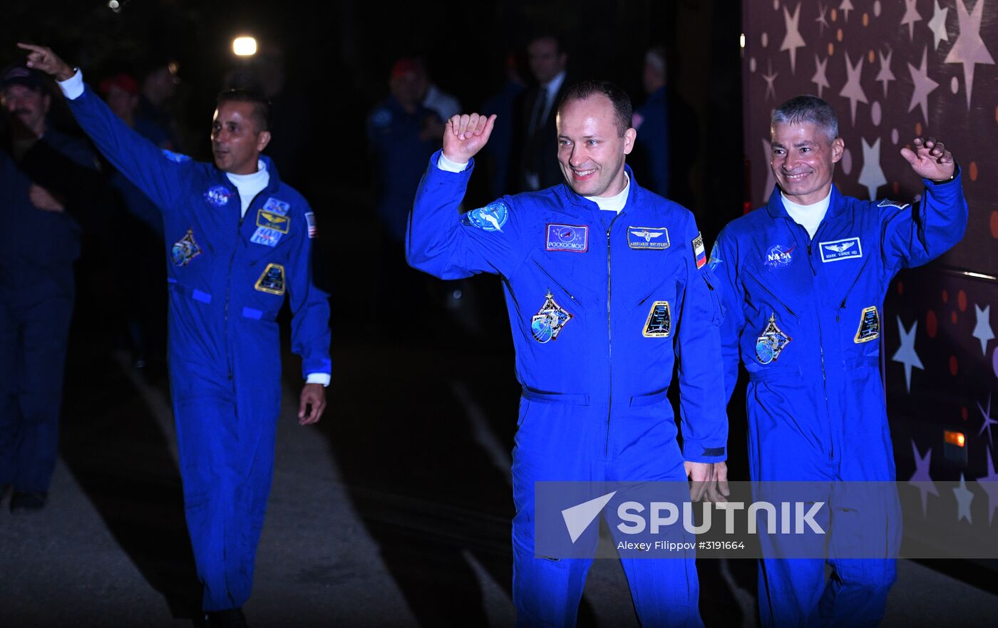 Soyuz-FG space carrier with manned Soyuz MS-06 spaceship launched