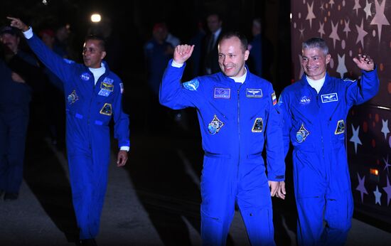 Soyuz-FG space carrier with manned Soyuz MS-06 spaceship launched