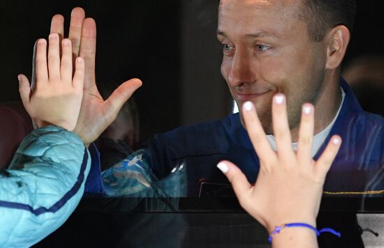 Soyuz-FG space carrier with manned Soyuz MS-06 spaceship launched