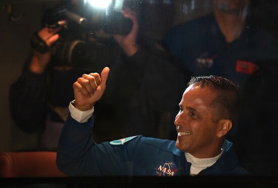 Soyuz-FG space carrier with manned Soyuz MS-06 spaceship launched