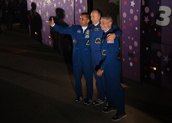 Soyuz-FG space carrier with manned Soyuz MS-06 spaceship launched