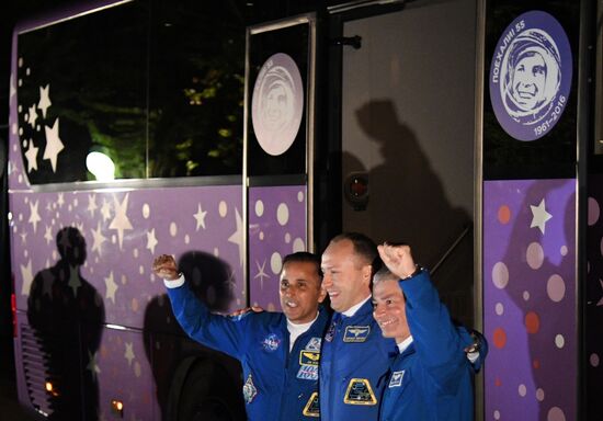 Soyuz-FG space carrier with manned Soyuz MS-06 spaceship launched