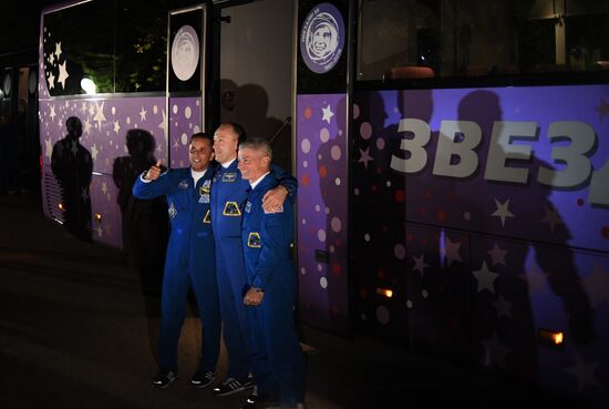 Soyuz-FG space carrier with manned Soyuz MS-06 spaceship launched