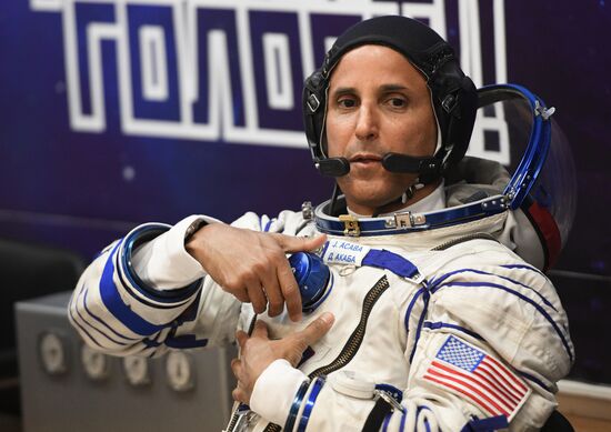 Launch of Soyuz-FG carrier rocket with manned Soyuz MS-06 spacecraft