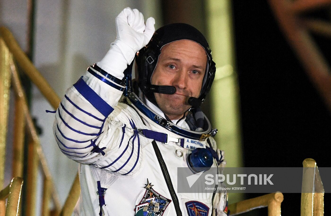 Launch of Soyuz-FG carrier rocket with manned Soyuz MS-06 spacecraft